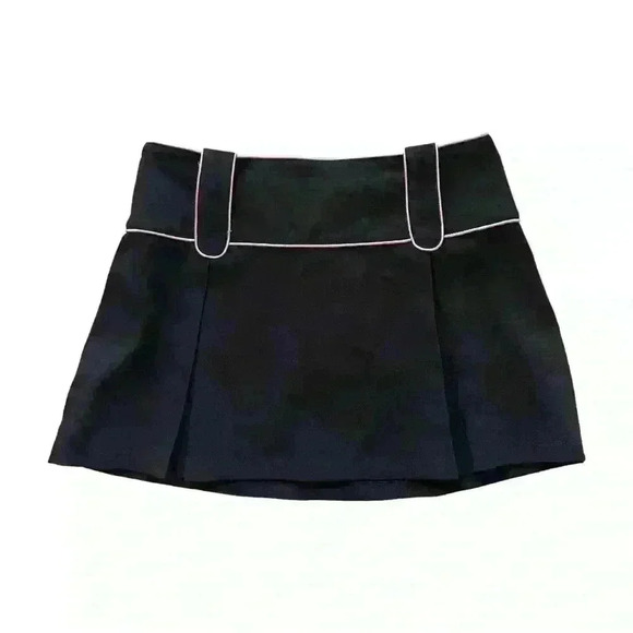 Y2K Black Baby Pink Mini Skirt - Picture 1 of 8